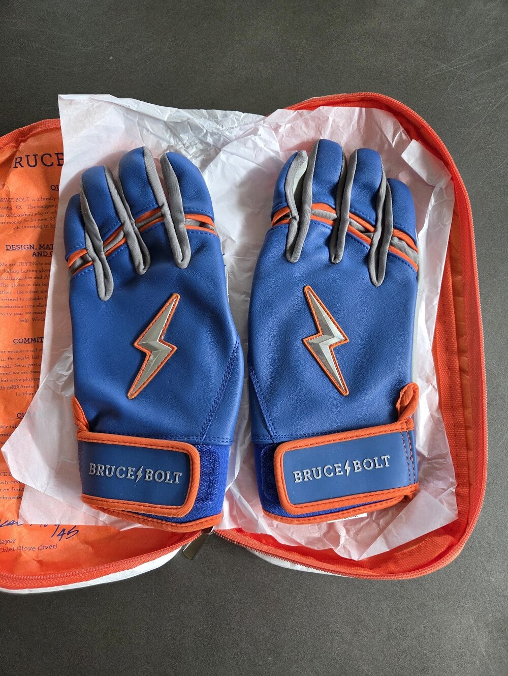 Bruce Bolt Brandon Nimmo Signature Series Short Cuff Batting GlovesSize XL NWT